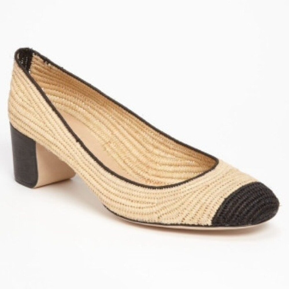 REED KRAKOFF pumps womens Beige Raffia Pumps 40